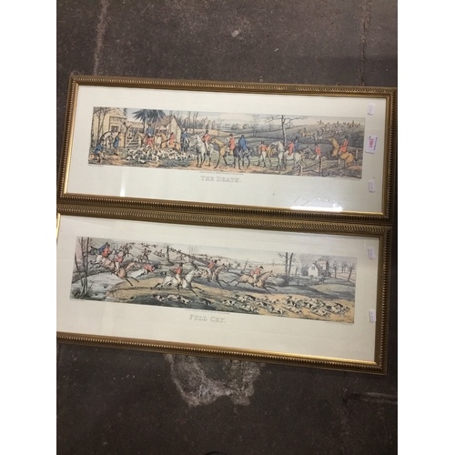 1001 - A pair of hunting prints