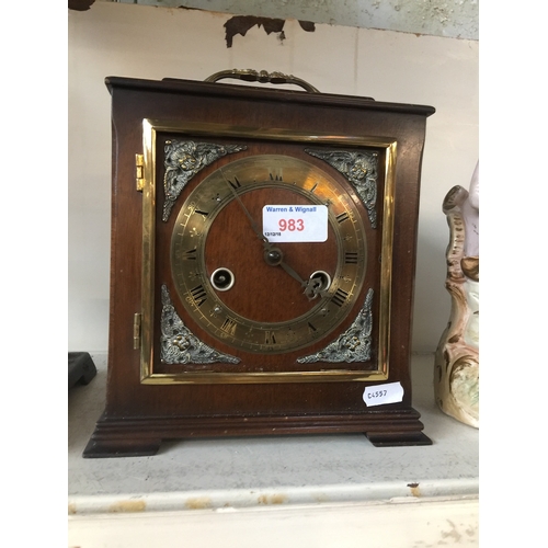 983 - Square chiming mantel clock