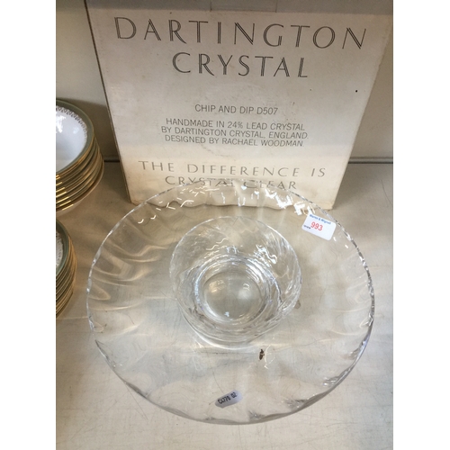 993 - Dartington crystal bowl