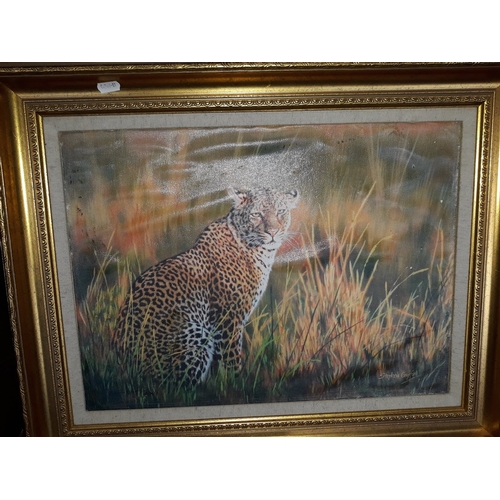 1031 - A limited edition leopard print signed Stephen Gayford