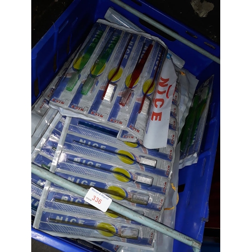 336 - A box of tooth brushes ( sealed )