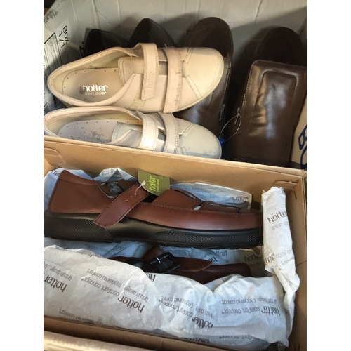 126 - A box of various shoes