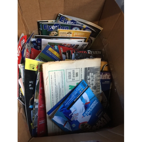 138 - A box of football programmes