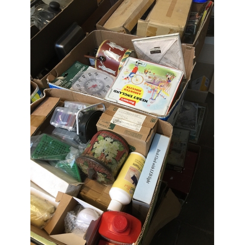 173 - Three boxes of assorted household and garage items