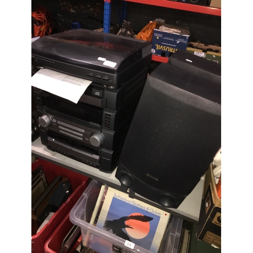 206 - Aiwa multi disc midi hifi system