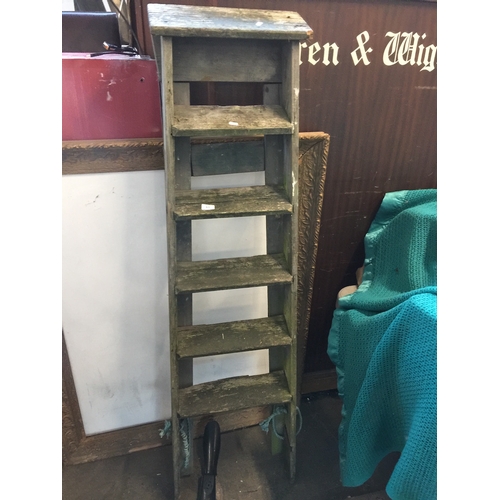 63 - Wooden step ladders