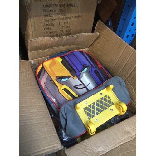 82 - 30 X Transformers trolley bags