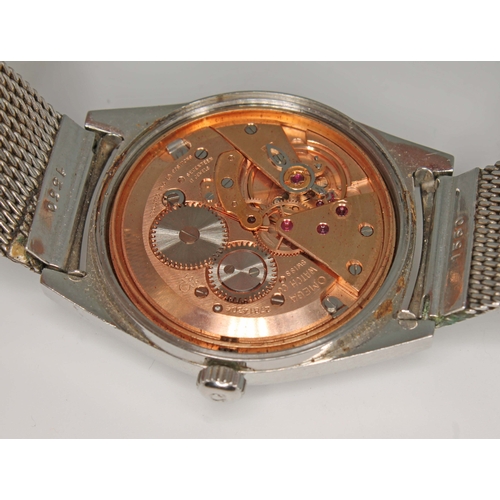 144 - A gents Omega Geneve stainless steel watch, ref. 27814304, calibre 601, later strap, case diam.