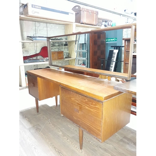 90B - A G-Plan Danish Design teak dressing table by IB Kofod Larsen, length  158cm, depth 46cm & height 12... 