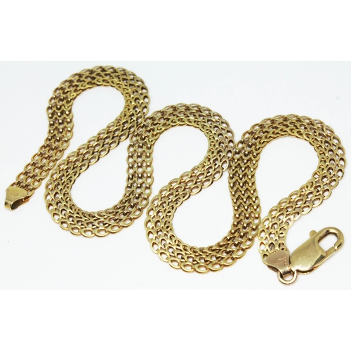 150 - An Italian 9ct gold chain by UnoAErre, marked '9K', '375' and with import marks, length 40cm, wt. 11... 