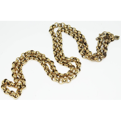 178 - A 9ct gold chain, marked '9K', length 50cm, wt. 20.7g.