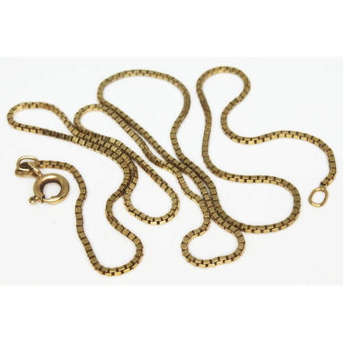 181 - A 9ct gold chain, marked '375', length 45cm, wt. 3.6g.