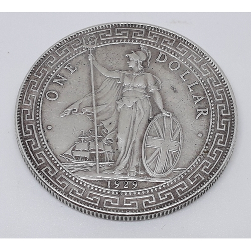 96 - A British trade dollar 1929 Bombay Mint.