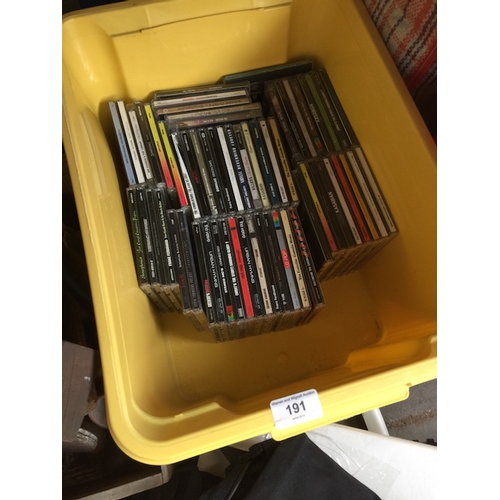 191 - A box of urban and indy CDs