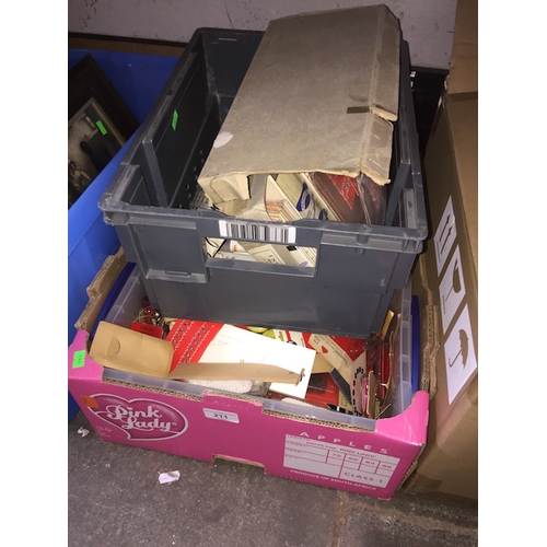 211 - 2 boxes of haberdashery