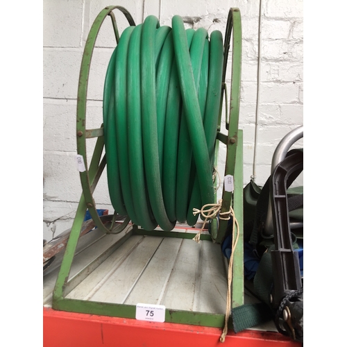 75 - A garden hose reel