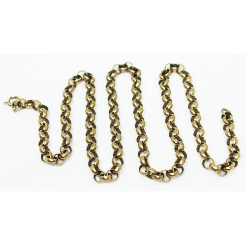 171 - A 9ct gold chain, marked '9K', length 47cm, wt. 16.9g.