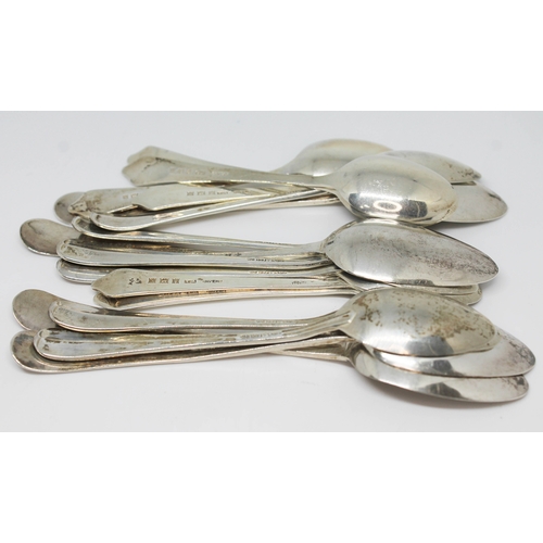 234 - A mixed lot of silver tea spoons, Georgian and later, various marks, gross wt. 4oz.