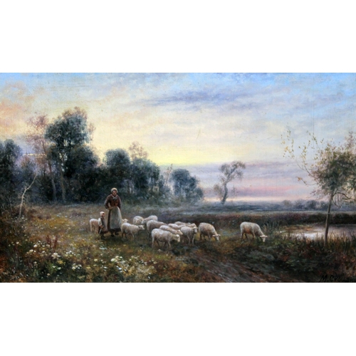 498 - Early 20th century school, country scenes, pair, oil on canvas, 49cm x 29cm, each signed 'M. Crouse'... 