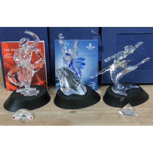 562 - A group of three Swarovski Magic of the Dance figures comprising Anna, Antonio & Isidora.