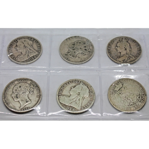 235 - A group of six Victoria half crowns 1874, 1883, 1889, 1897 & 1900(2).