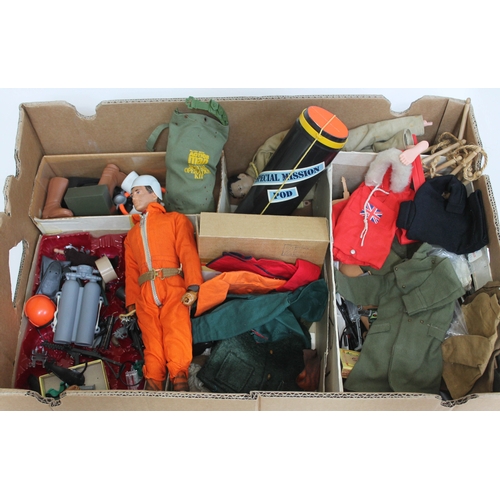 355 - A box of various Action Man accessories.