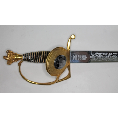 501 - A Tower of London Novocenntenary 1078-1978 commemorative sword by Wilkinson Sword, length 96.5cm.