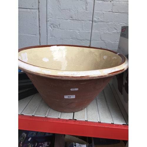 82 - A large terracotta bowl / planter.