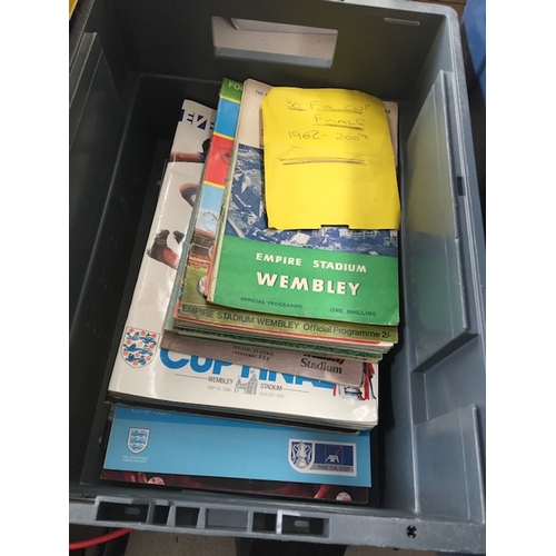 176 - A box of FA cup final programmes - 30 from 1962 to 2007