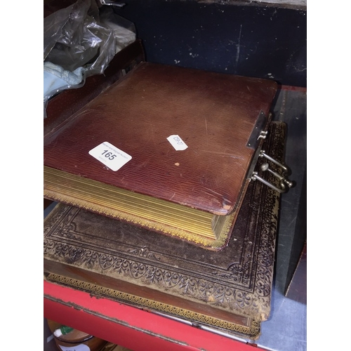 165 - Two old photo albums