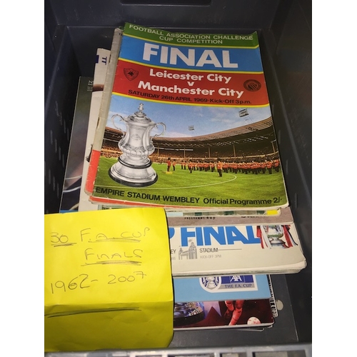 176 - A box of FA cup final programmes - 30 from 1962 to 2007