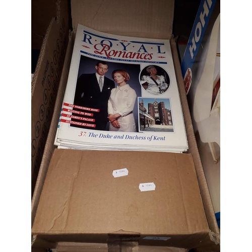 95 - A box of Royal Romances magazines