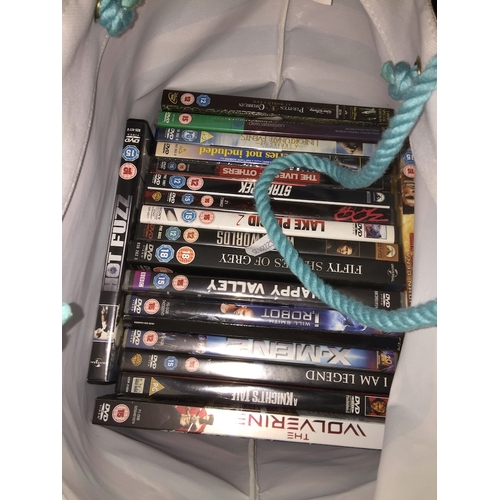 103 - A bag of DVDs