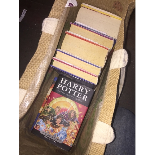 114 - A bag of Harry Potter books