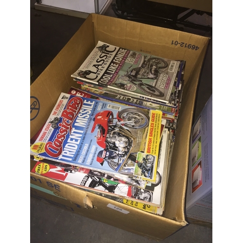 129 - Box of motor cycle magazines approx 80