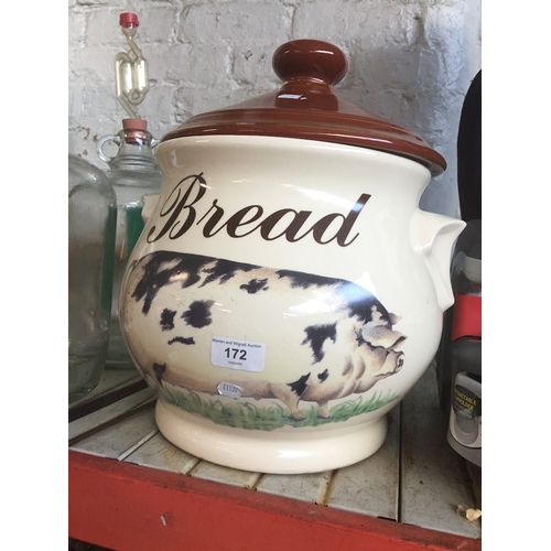 172 - A bread crock