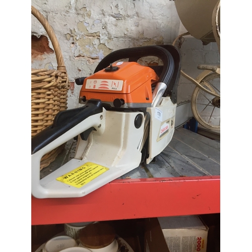 178 - A petrol chainsaw.