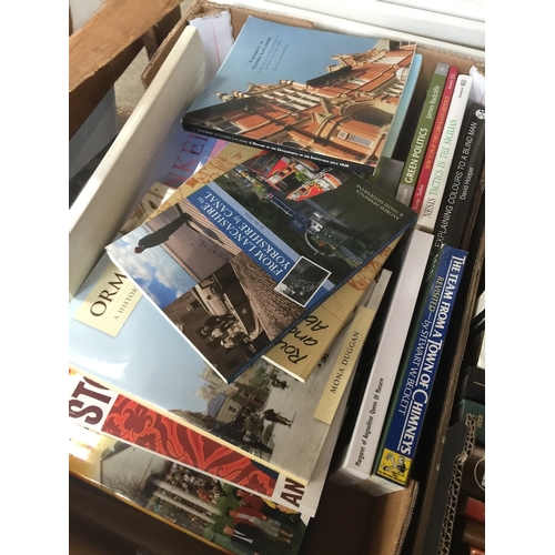 495 - A box of books including local history