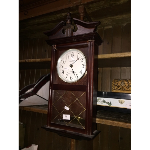 55 - A Constant quartz Westminster chime wall clock.