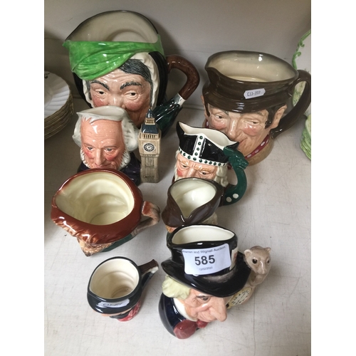 585 - 8 Royal Doulton jugs including Viking