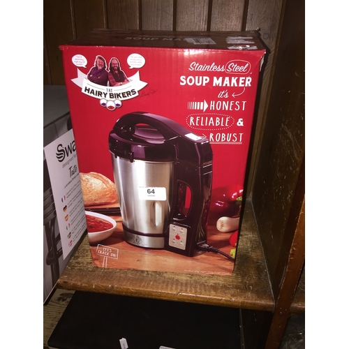 64 - Boxed Hairy Bikers 1.7 L soup maker