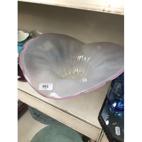 663 - A large Carls Molin glass bowl