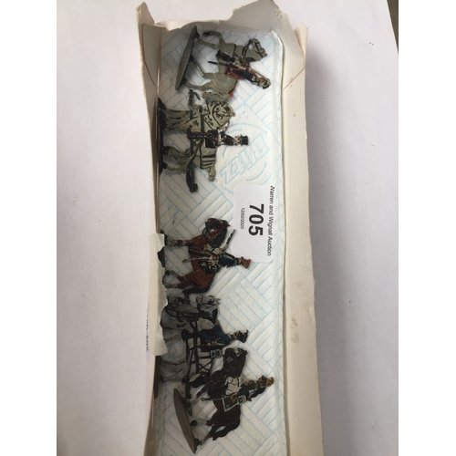 705 - Box of 5 lead Cavalry figures