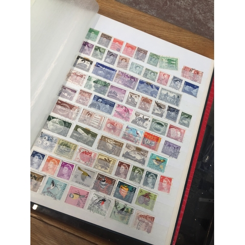 724 - A stamp album, GB and Commonwealth, mainly 20th century, approx. 450.