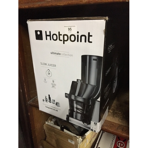 95 - A boxed Hotpoint Ultimate collection slow juicer.