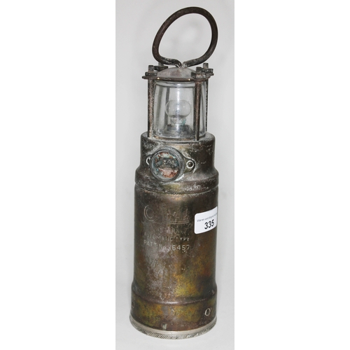 335 - An Oldham electric lantern, height 33cm including handle