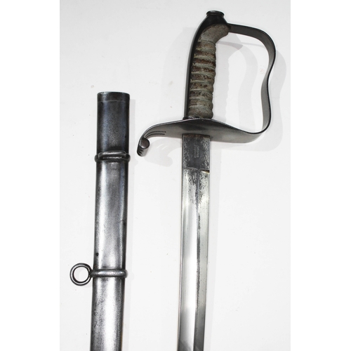 349 - An Austrian model 1861 infantry officer's sword and scabbard.