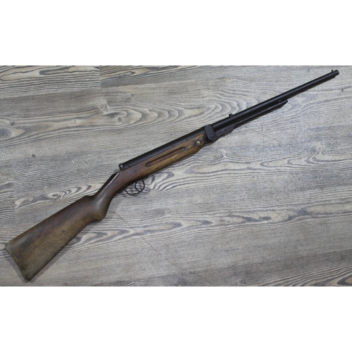 358 - A German Haenel Model V Junior DRGM .177 underlever air rifle.