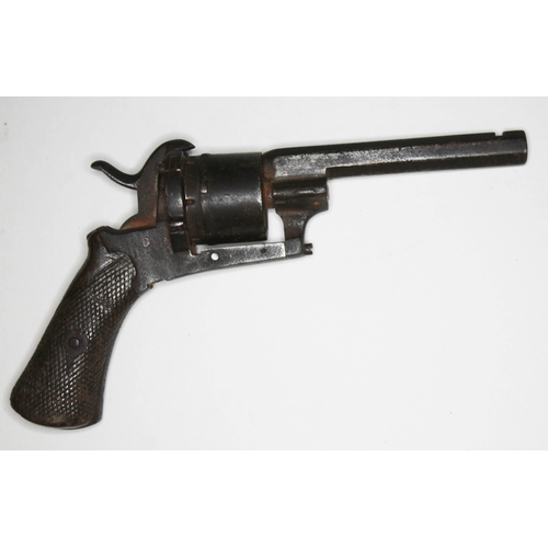 379 - A Belgian rim fire revolver - as found.