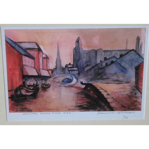 405 - After L awrence James Isherwood, Wigan Pier 1932, signed ltd edition print.